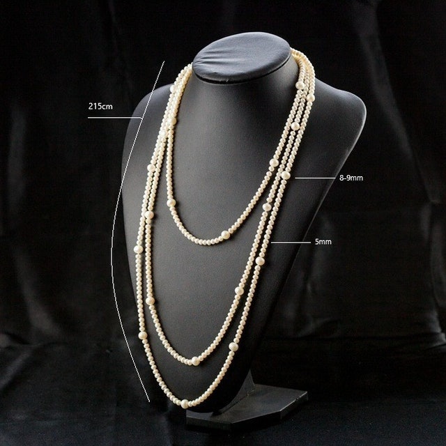 Bộ Dây Chuyền Ngọc Trai Dáng Dài  2