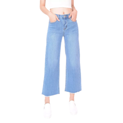 Quần Jeans Nữ Ống Suông Rộng Mã 424