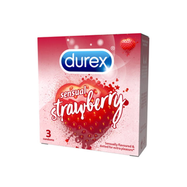 Bao Cao Su Durex Sensual Strawberry 1