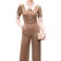 NK Fashion Jumpsuit Nữ Áo Cổ Sen Tay Ngắn 1