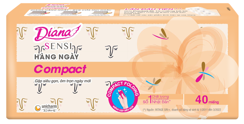 Băng Vệ Sinh Hàng Ngày Diana Sensi Compact 2