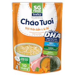 Cháo Tươi Baby Thịt Bằm Bí Đỏ SG Food