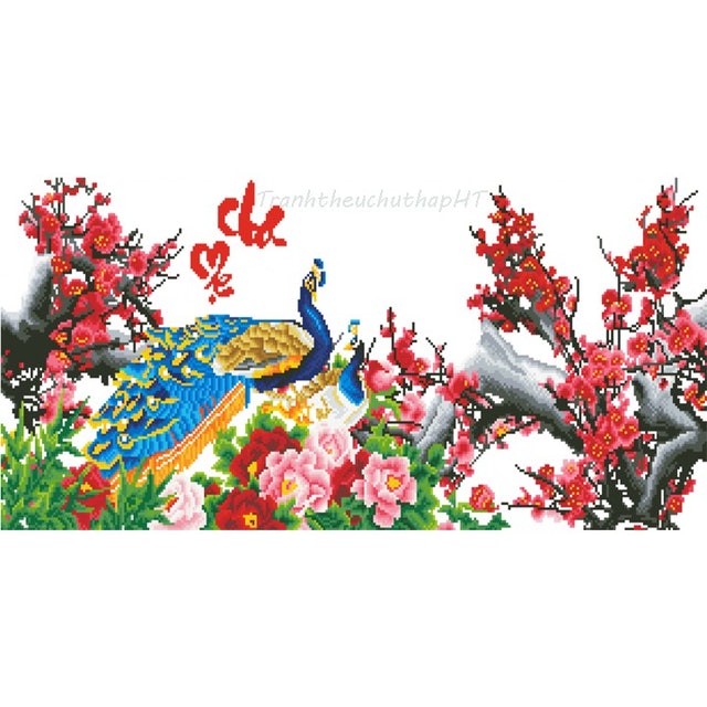 Tranh Thêu Chữ Thập Cha Mẹ 2