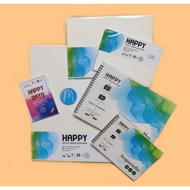 Giấy Vẽ Màu Nước Happy  1