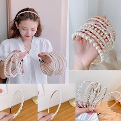 Băng Đô Đính Ngọc Trai Nhân Tạo