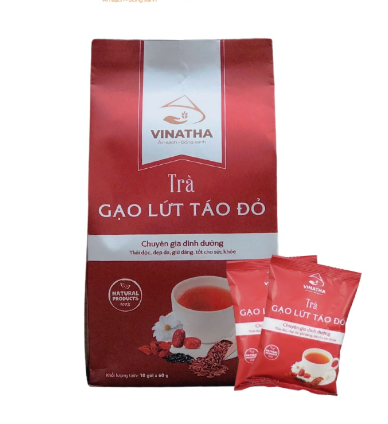 Trà Gạo Lứt Táo Đỏ Vinatha 1