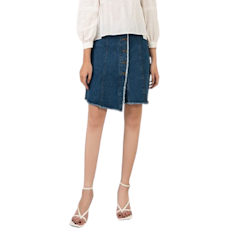 Chân Váy Jeans Tà Lệch GUMAC