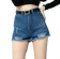 Choobe Quần Short Jean Nữ Choobe Trơn Cạp Cao QSJ01 1