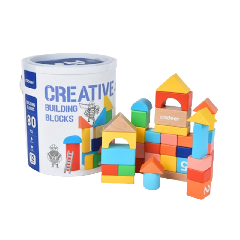 Đồ Chơi Xếp Hình Gỗ Creative Building Blocks Mideer 1