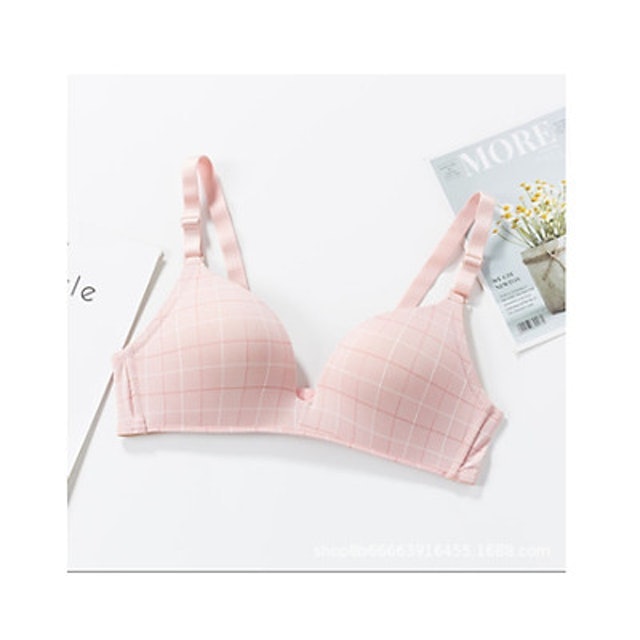 Áo Ngực Không Gọng Nâng Ngực Nhẹ Kẻ Caro 3