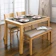 IBIE Bộ Bàn Ăn Ghế Băng 4 Chỗ Ulsan 1