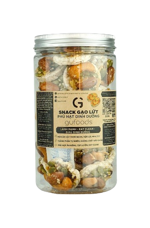 Ngũ Cốc Ăn Kiêng Gạo Lứt Phủ Granola Siêu Hạt GUfoods 1