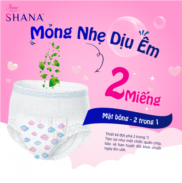 Băng Vệ Sinh Dạng Quần Peppy Shana 2