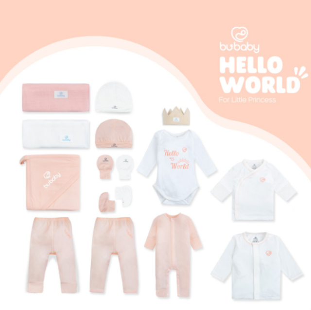 Set Quà Tặng Sơ Sinh Hello World 2