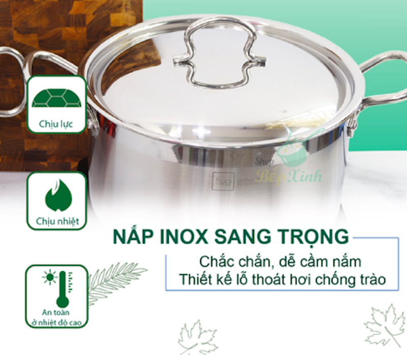 Nồi Inox 430 3 Đáy Fivestar 4