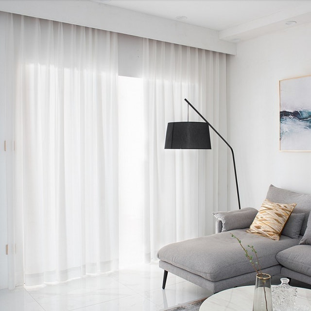 Rèm Voan Trắng Lụa Tinh Khiết 1
