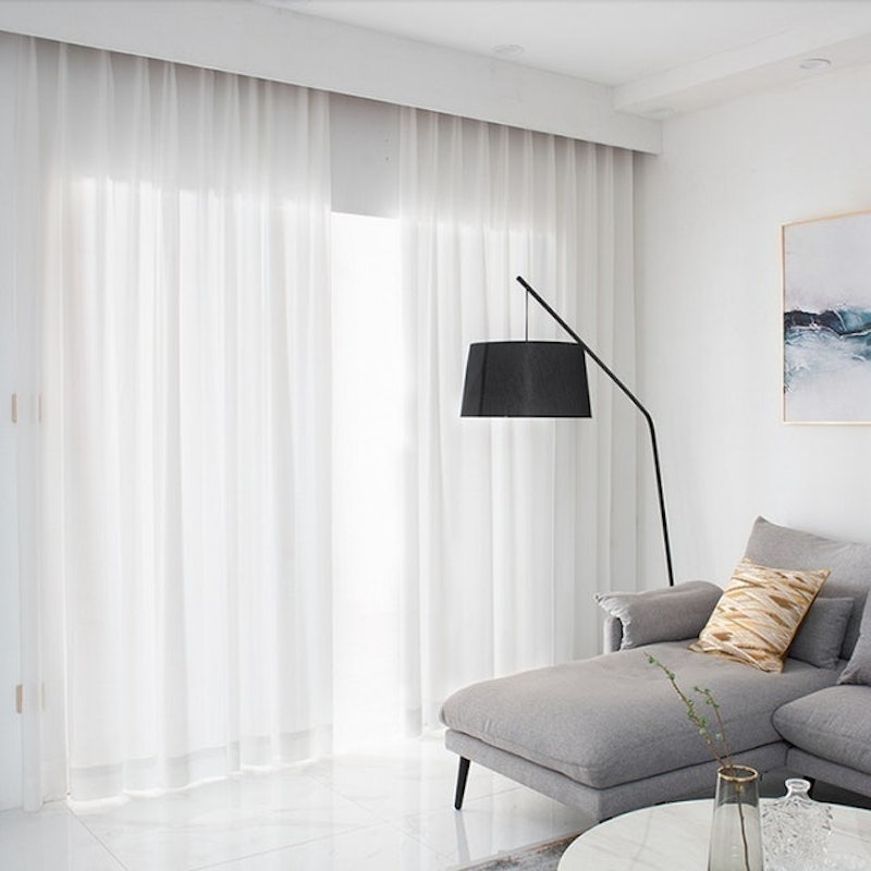 Rèm Voan Trắng Lụa Tinh Khiết 1