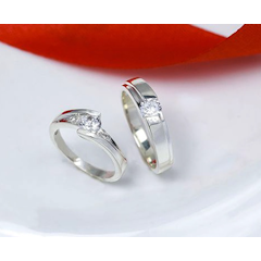 Nhẫn Đôi Bạc Nam Nữ Thiên Duyên Viễn Chí Bảo