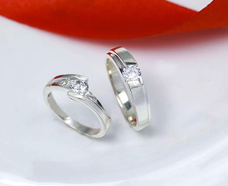 Nhẫn Đôi Bạc Nam Nữ Thiên Duyên Viễn Chí Bảo 1