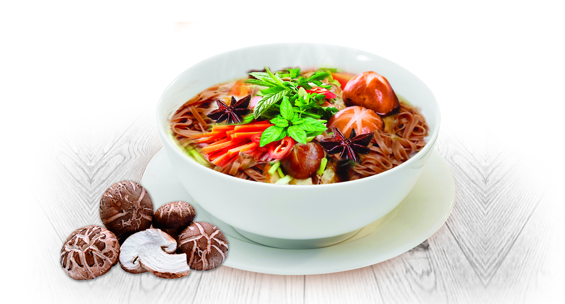 Phở Gạo Lứt Nấm Hương 2