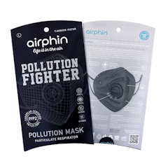 Khẩu Trang Đen Airphin Pollution Fighter