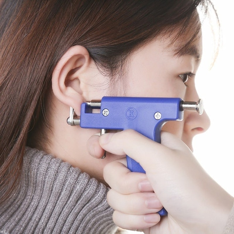 Máy Bấm Lỗ Tai Kèm Gương, Bút Định Vị 2