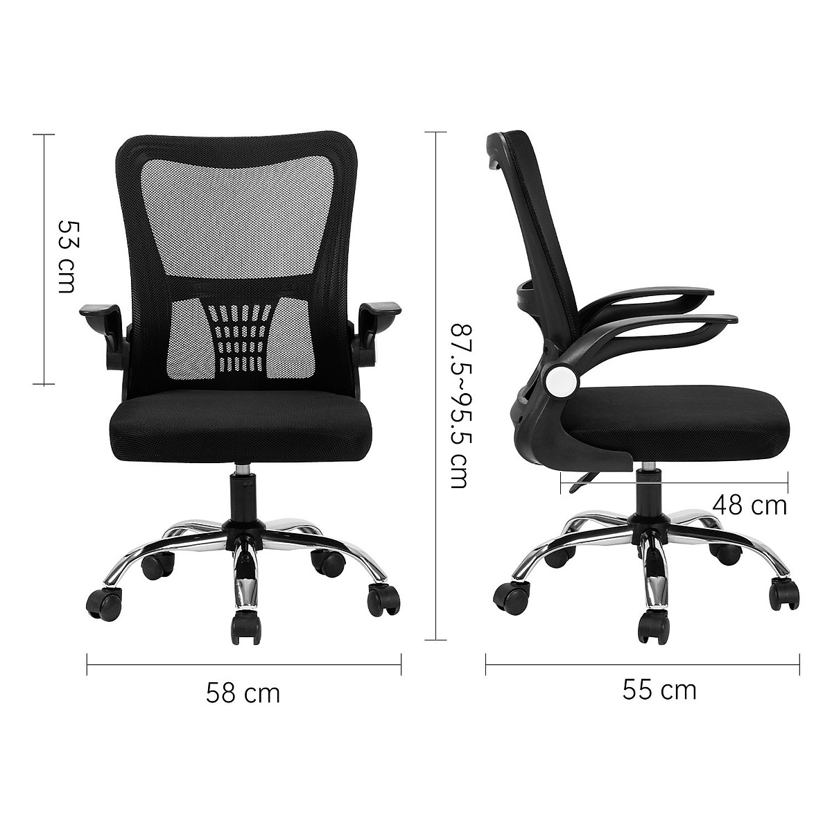 Ghế Công Thái Học Không Tựa Cổ 2