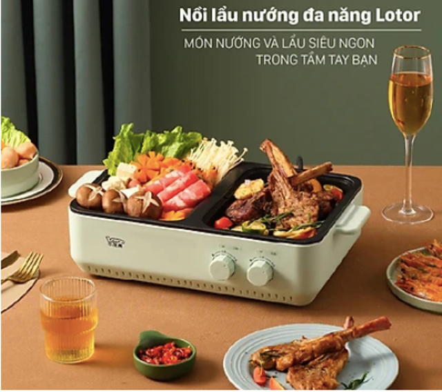 Nồi Lẩu Nướng Lotor  1