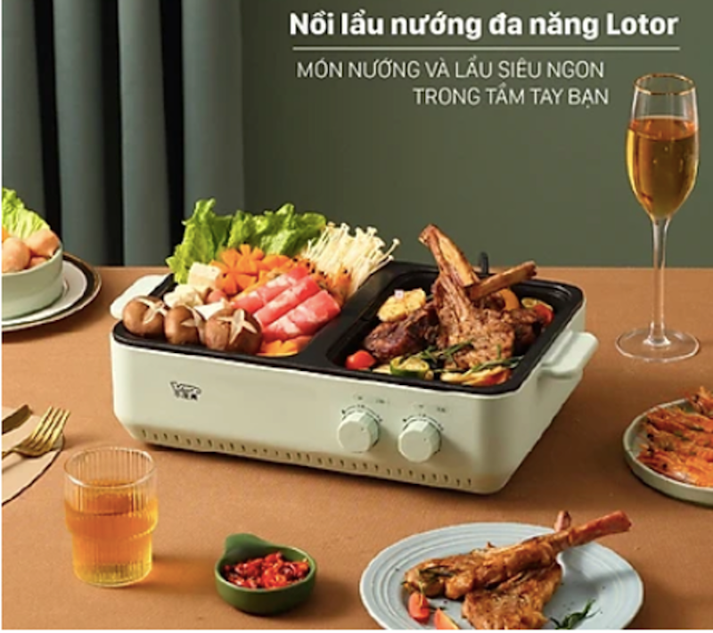 Nồi Lẩu Nướng Lotor 1