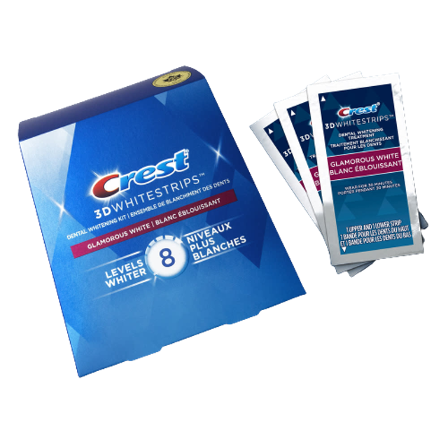 Miếng Dán Trắng Răng Crest 3D White Whitestrips Glamorous White 2