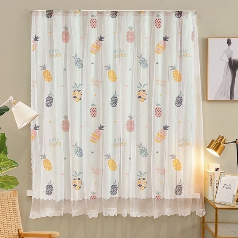 Màn Cửa Dán Tường Hai Lớp 1