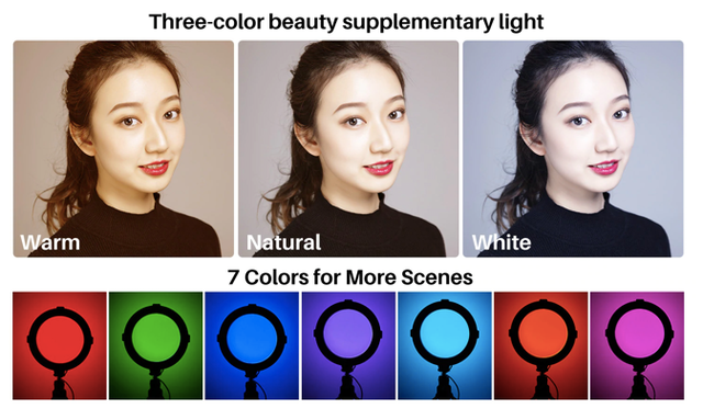 Đèn Led Ring Light VIJIM K9 RGB + Tripod Stand 2