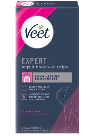 Miếng Dán Tẩy Lông Chân Và Body Veet Expert Legs & Body Wax Strips 1