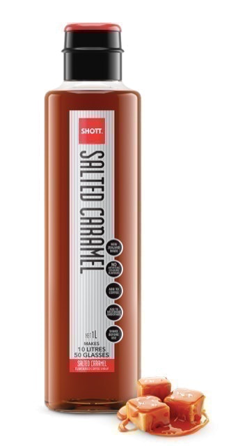 SHOTT Salted Caramel Flavoured Coffee Syrup 1