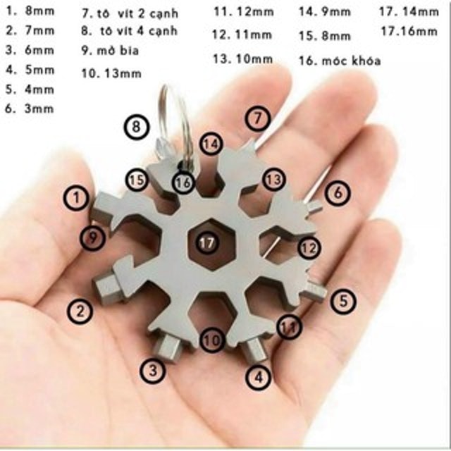 Cờ Lê Lục Giác Đa Năng Hình Bông Tuyết  2