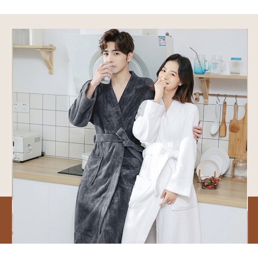 Áo Choàng Tắm Lông Cừu L&H 2