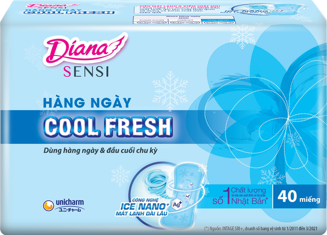 Băng Vệ Sinh Hàng Ngày Diana Sensi Cool Fresh 4
