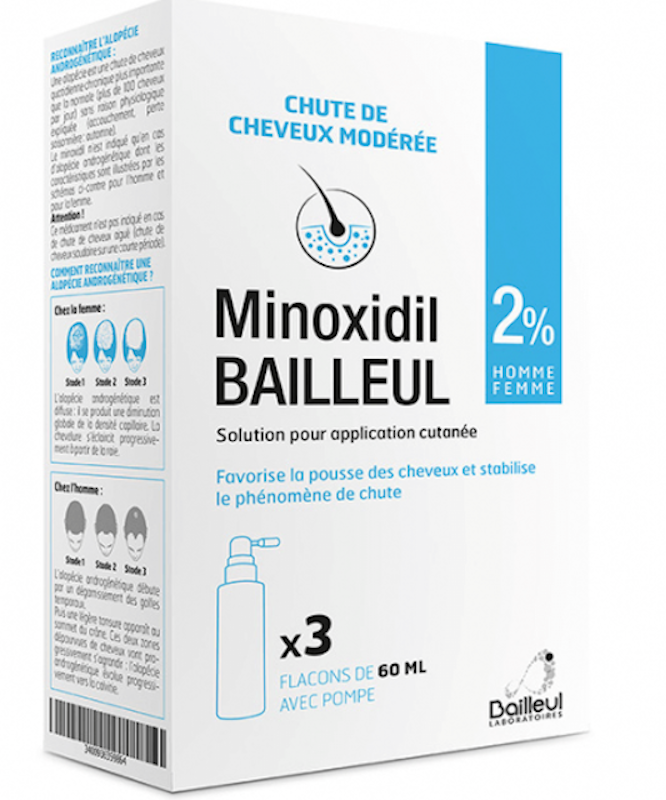 Xịt Mọc Tóc Minoxidil Bailleul 2% 1