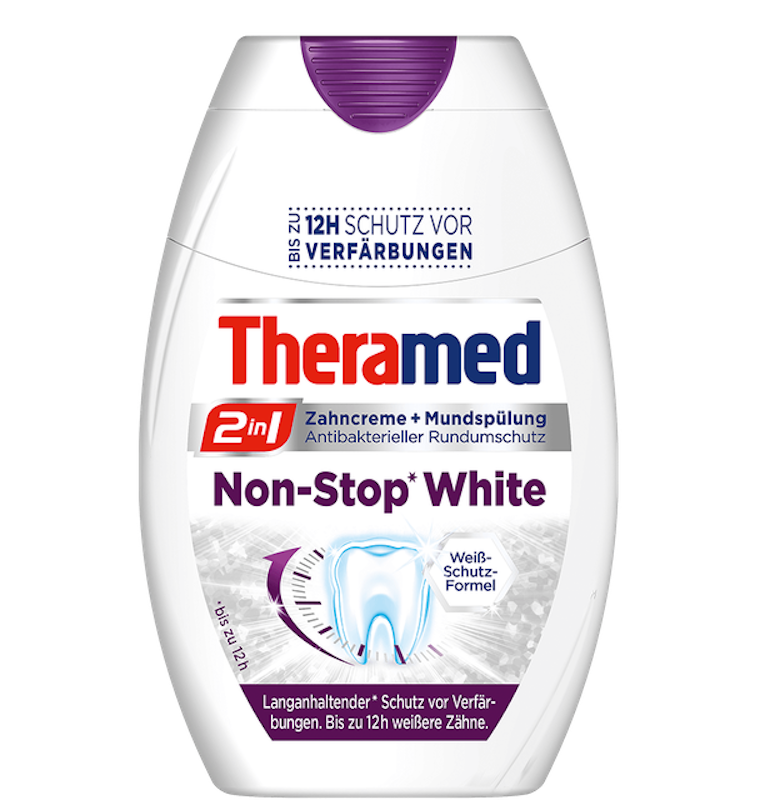 Kem Đánh Răng và Nước Súc Miệng 2in1 Non-stop White 1