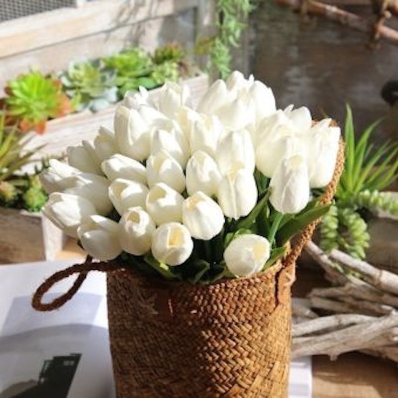 Hoa Tuy Líp Cao Su Lá Xoăn Bông Nhỏ 3