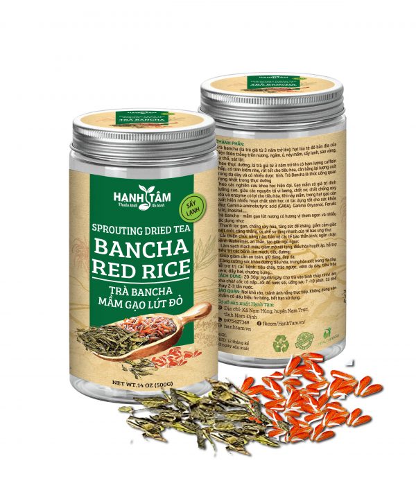 Trà Bancha Mầm Gạo Lứt Đỏ Rang Hạnh Tâm 1