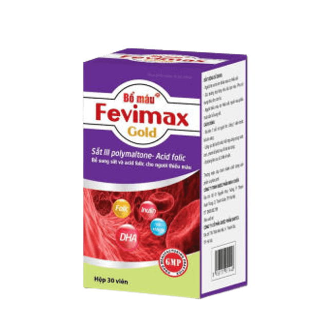 Thuốc Sắt Bổ Máu Fevimax Gold 1