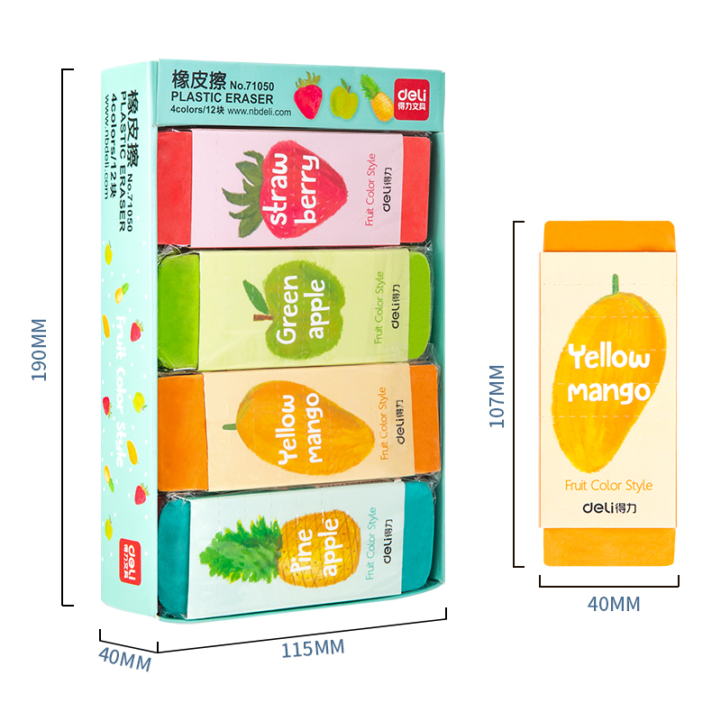 Gôm Tẩy Hoa Quả Deli 3