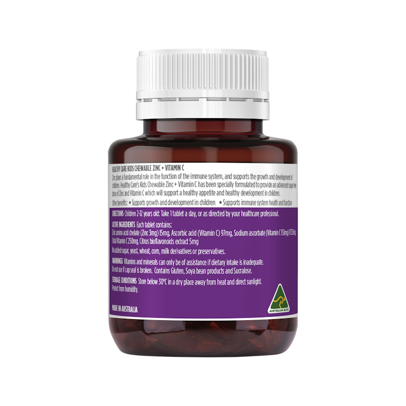 Kẹo Nhai Healthy Care Zinc + Vitamin C 5