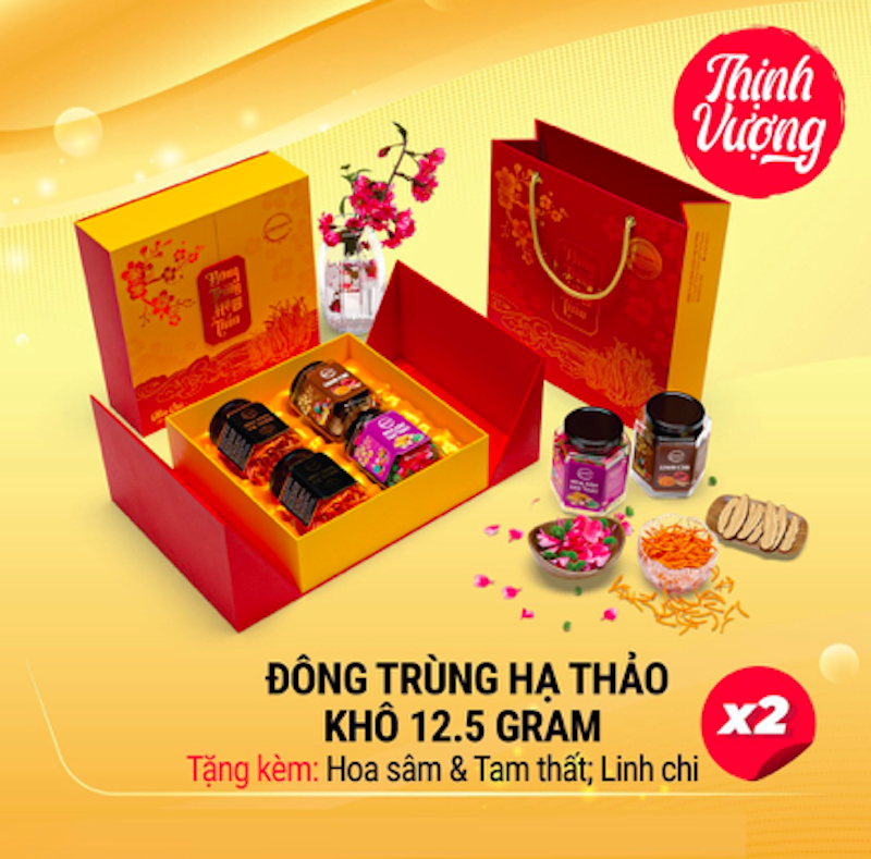 Bộ Quà Tặng Đông Trùng Hạ Thảo Thượng Hạng CordyHappy 2