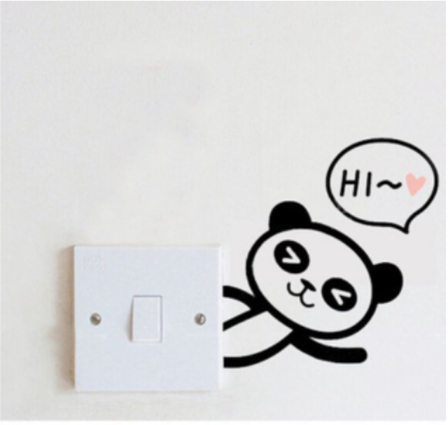 Decal Dán Tường Trang Trí Ổ Điện 3