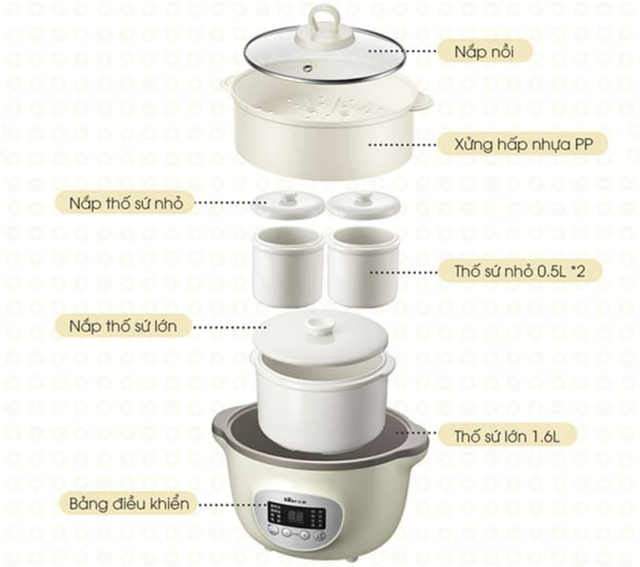 Nồi Nấu Cháo Bear 2