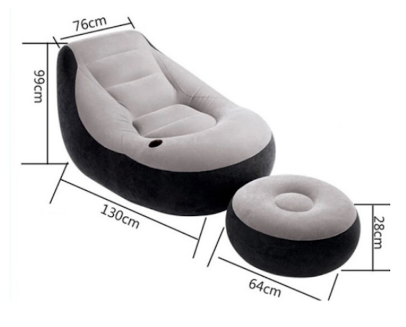 Ghế Hơi Tựa Lưng Sofa Đơn 2