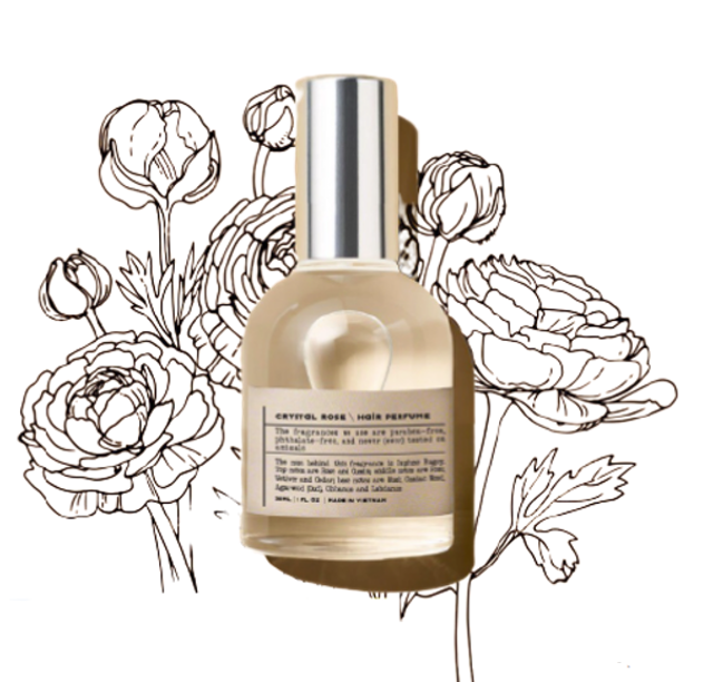 Xịt Thơm Tóc Crystal Rose 1