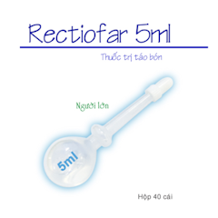 Thuốc Rectiofar Pharmedic 5ml Hỗ Trợ Điều Trị Táo Bón Trẻ Em Và Người Lớn